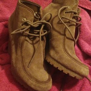 Michael Kors Rory Wedge Moccasin booties